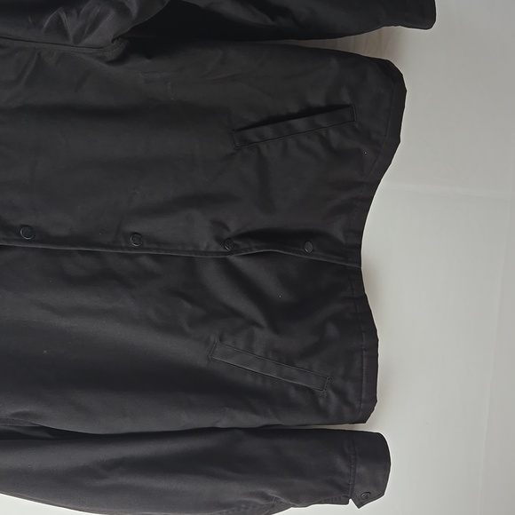 Hurley Men’s MVP Twill Snap Black Jacket Quilted Grey Lining Size L - Picture 3 of 10